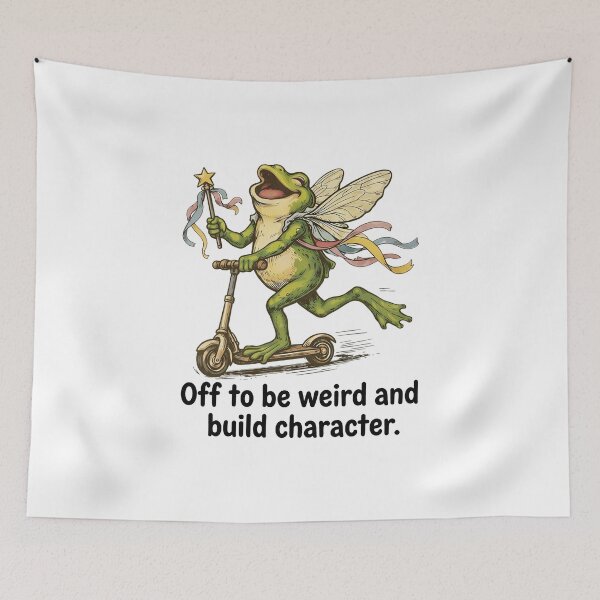 Item preview, Groovy Off to Be Weird and Build Character Fairy Frog Scooter  designed and sold by gear-posters.