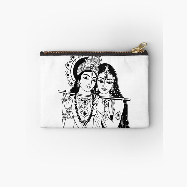 Item preview, Radha and Krishna Minimalist Line Art designed and sold by Urban Vybe.