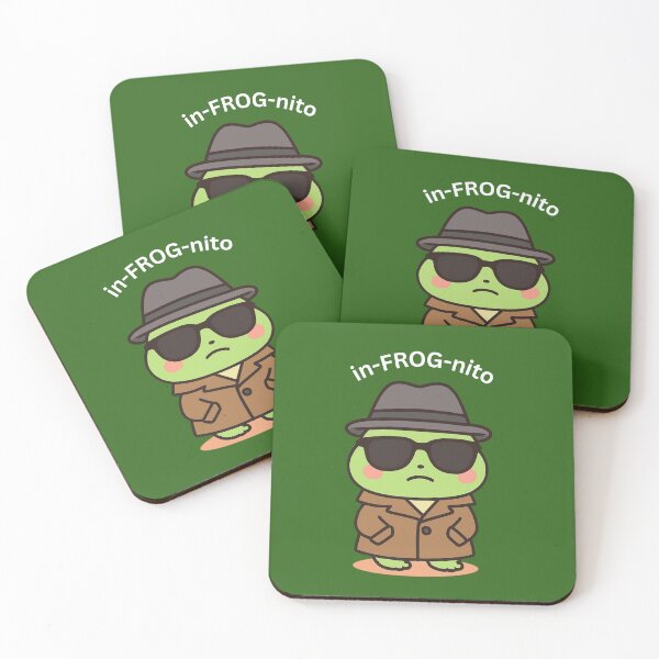 Item preview, Cute Incognito Frog [Rectangular Edition] designed and sold by Social Signals.