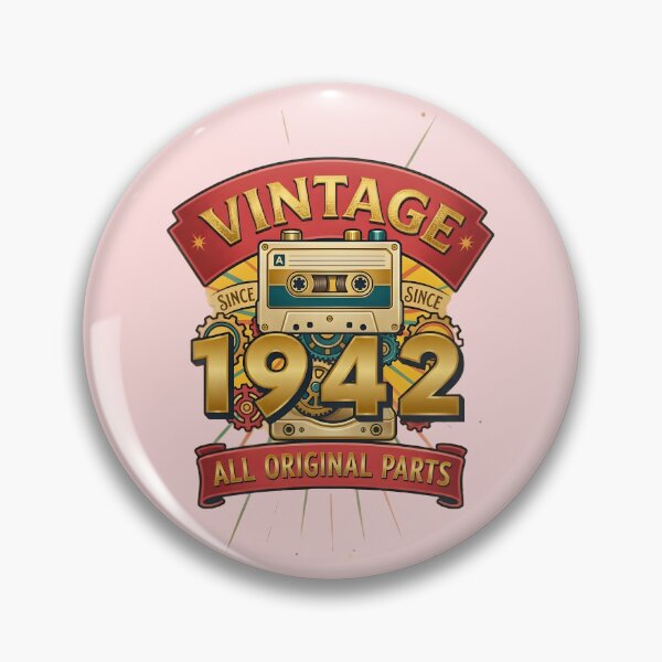Item preview, Vintage 1942 All Original Parts Retro Cassette Design designed and sold by L&L.