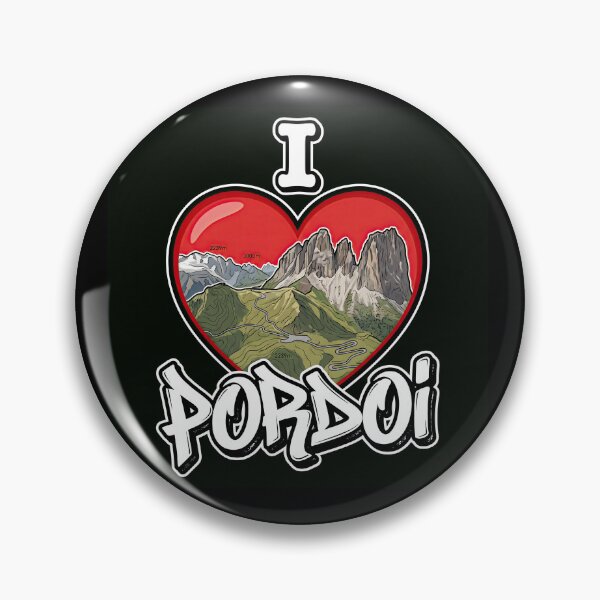 Item preview, Pordoi Pass I Love Pordoi Dolomites Road Adventure Graphic designed and sold by enzoade.