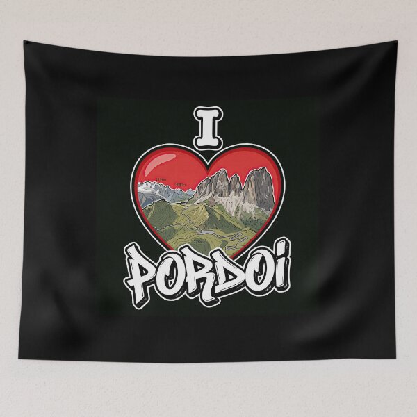 Item preview, Pordoi Pass I Love Pordoi Dolomites Road Adventure Graphic designed and sold by enzoade.