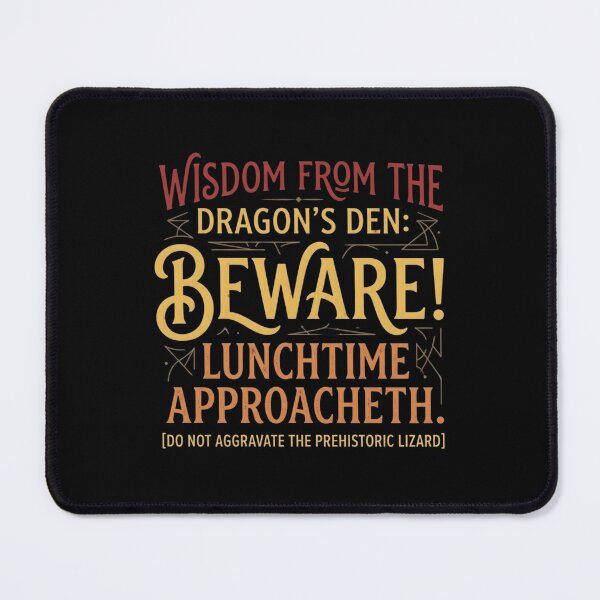 Item preview, Dragon's Den: Beware Lunchtime Approacheth designed and sold by artlife4.