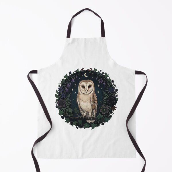 Item preview, Whimsical Barn Owl Night Blooming Floral Circle designed and sold by ArcApparel2020.