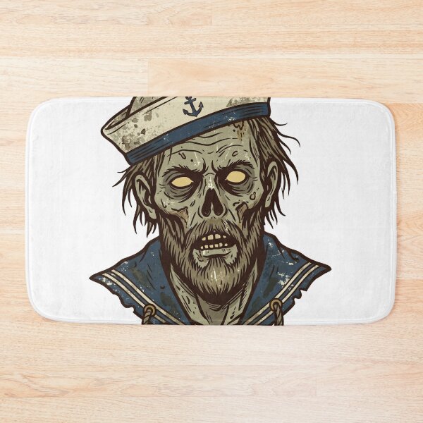 Item preview, Vintage Zombie Sailor Head – Nautical Horror Design designed and sold by pictranoosa.