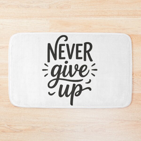 Item preview, Inspirational Never Give Up typography quote designed and sold by Ahmedsyde.