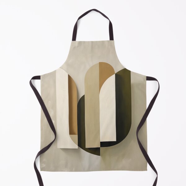 Item preview, Abstract Olive Green Botanical Arches Art designed and sold by EnmarcArt.