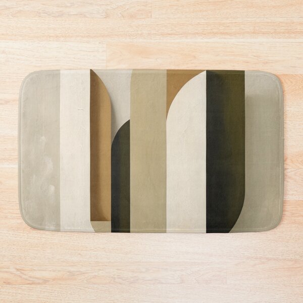 Item preview, Abstract Olive Green Botanical Arches Art designed and sold by EnmarcArt.