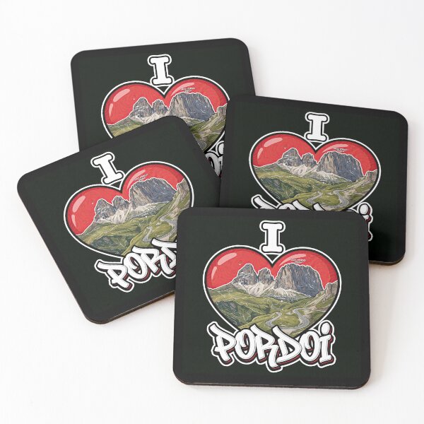 Item preview, Pordoi Pass I Love Pordoi Alpine Curves Rider Lifestyle Artwork designed and sold by enzoade.