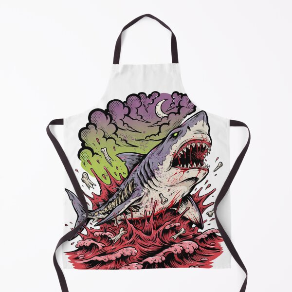 Item preview, Zombie Shark Attack Ocean Horror designed and sold by Squiggle Happy.
