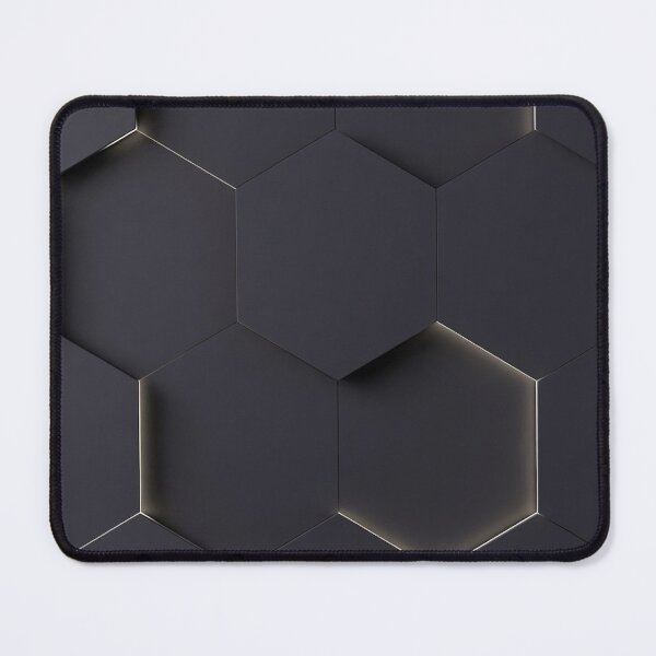 Item preview, Dark Hexagonal Metallic Tile Pattern designed and sold by IntelliMindDesigns.