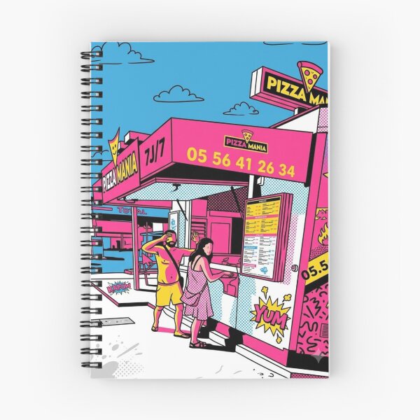 Item preview, “Pizza‑Powered Realm‑Rot: Esteban, The Summer Witch, And The Stand That Shouldn’t Be” designed and sold by Print Fiction.