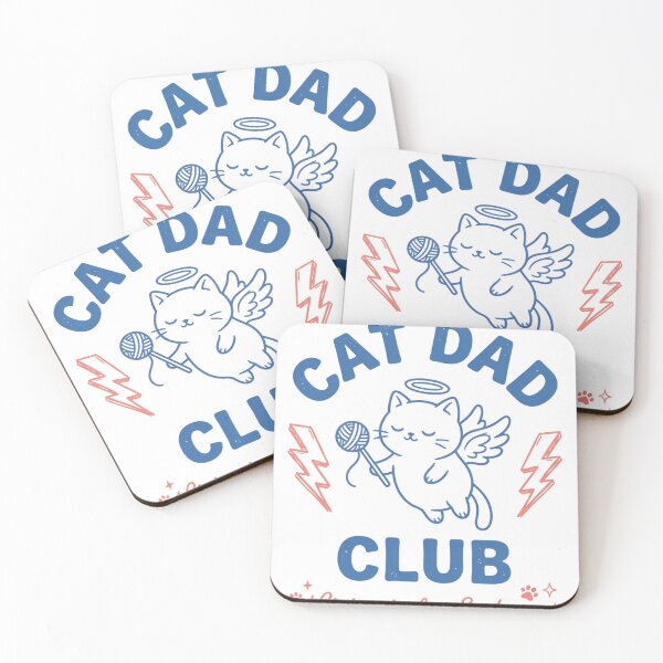 Item preview, Cat Dad Club Feline Lover Living in Fur & Chaos designed and sold by JMDesignHub.