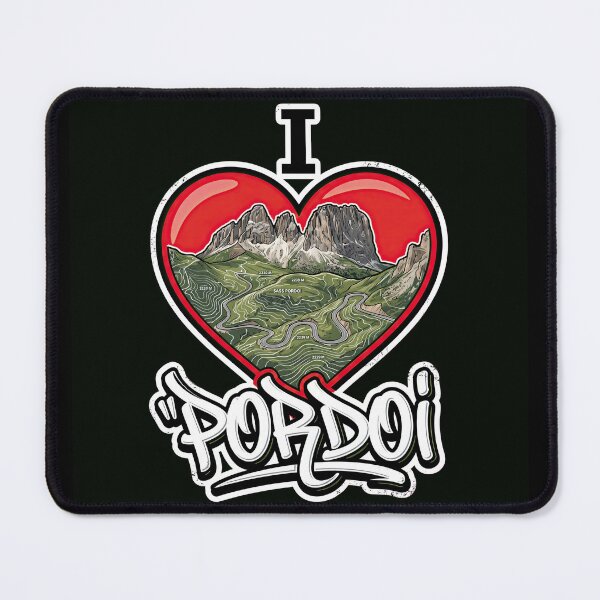 Item preview, Pordoi Pass I Love Pordoi Scenic Motorcycle Travel Graphic designed and sold by enzoade.