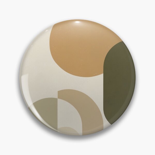 Item preview, Abstract Geometric Minimalist Cream Ocher Print designed and sold by EnmarcArt.