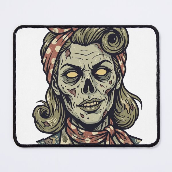 Item preview, Vintage Zombie Pin-Up Girl Head designed and sold by pictranoosa.