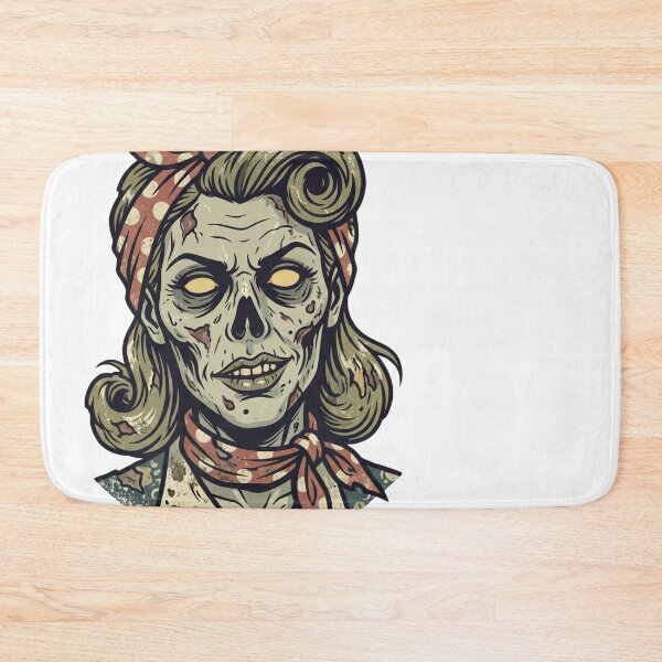 Item preview, Vintage Zombie Pin-Up Girl Head designed and sold by pictranoosa.
