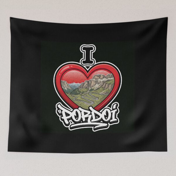 Item preview, Pordoi Pass I Love Pordoi Famous Italian Mountain Pass Design designed and sold by enzoade.