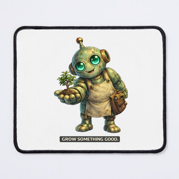 Item preview, Friendly Robot Gardener – Positive Robot Design designed and sold by Yomere.