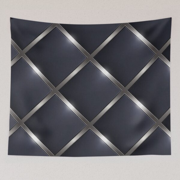 Item preview, Reflective Diamond Grid Metallic Texture designed and sold by IntelliMindDesigns.