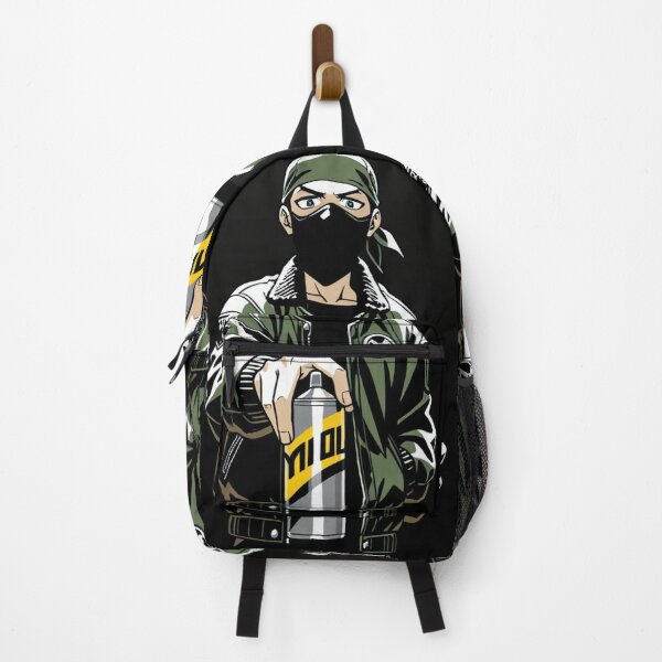 Item preview, Fashion - Man in Green Bomber Jacket Spray Can Streetwear Anime Variant 2 designed and sold by AnimeShin.