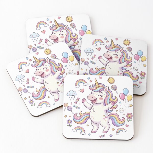 Aperçu de l'œuvre Licorne style Kidcore des années 90 et Y2K créée et vendue par LOVEARTDESIGN.