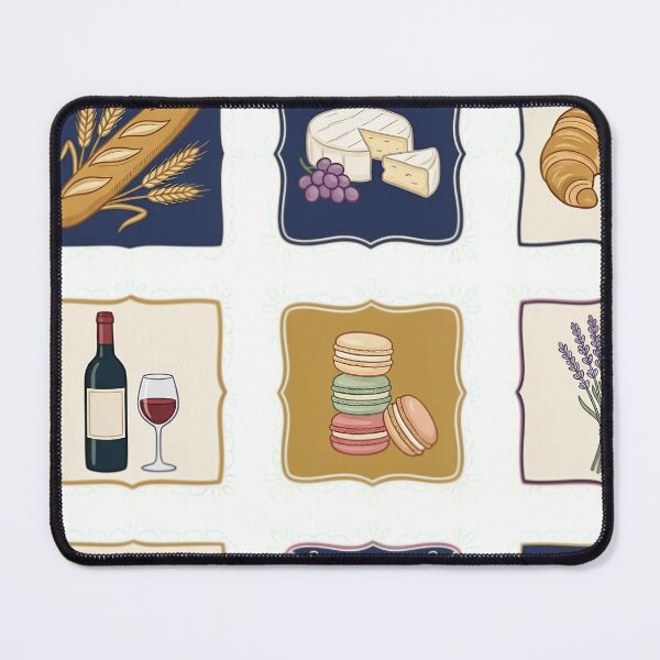 Item preview, French Countryside Food & Culture Icons designed and sold by JMDesignHub.