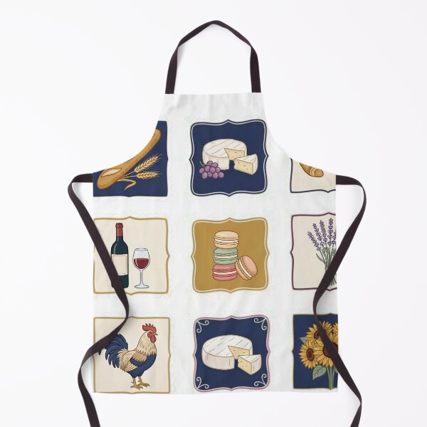 Item preview, French Countryside Food & Culture Icons designed and sold by JMDesignHub.