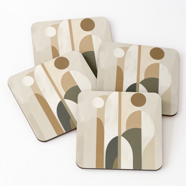 Item preview, Abstract Moons Fine Line Palm Poster designed and sold by EnmarcArt.