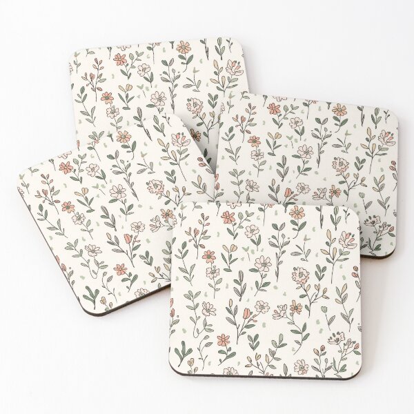 Item preview, Dainty Pastel Botanical Patterns on Cream designed and sold by NuvoraNest.