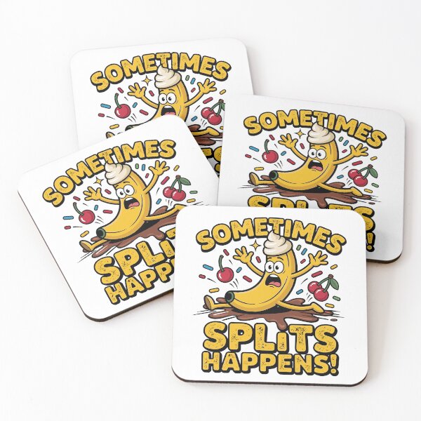 Item preview, Sometimes… Splits Happens! – Funny Banana Slip Cartoon designed and sold by JPees.