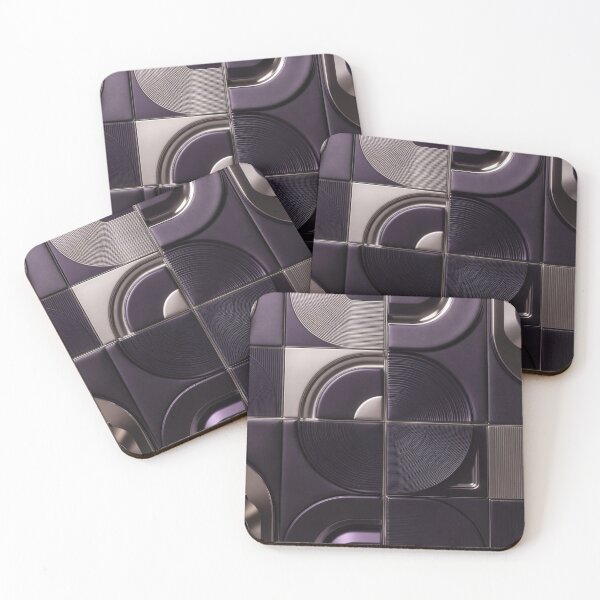 Item preview, Dark Checkerboard Metallic Pattern designed and sold by IntelliMindDesigns.