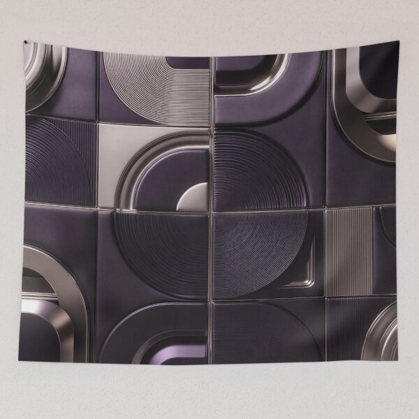 Item preview, Dark Checkerboard Metallic Pattern designed and sold by IntelliMindDesigns.