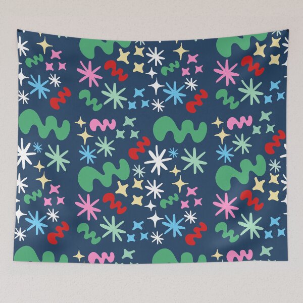 Item preview, Fun Christmas retro shaped pattern designed and sold by BritishDelights.