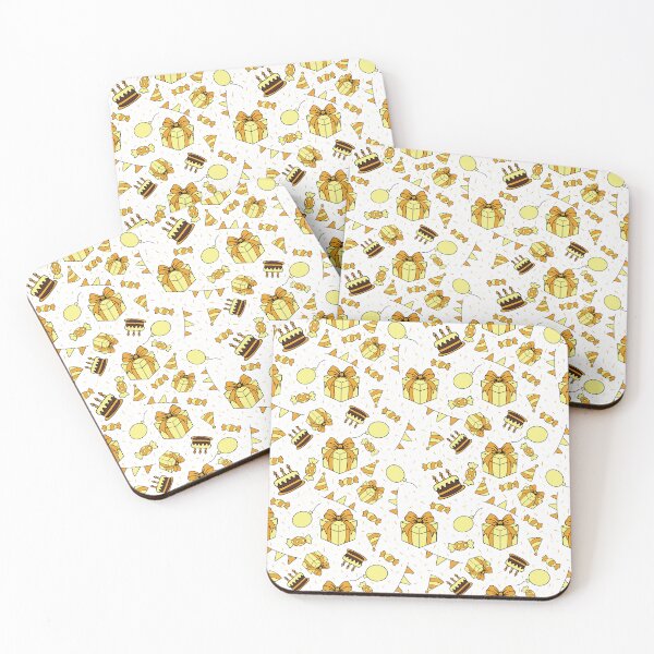 Item preview, Copy of Seamless birthday party yellow designed and sold by SeamlessArtists.