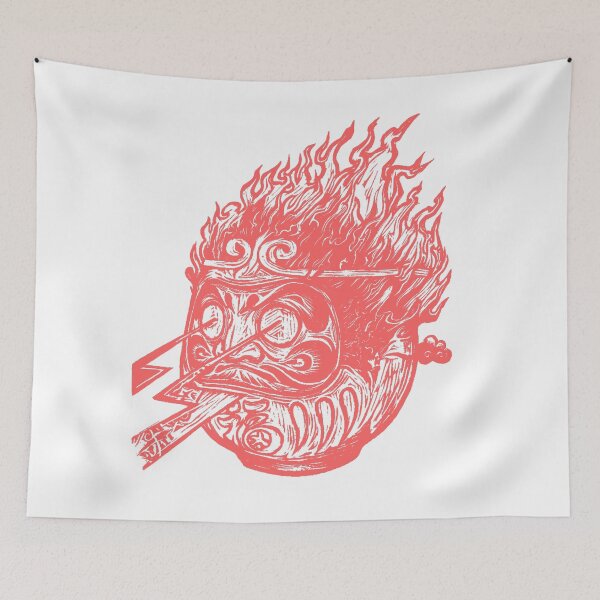 Item preview, Retro Woodcut Daruma Doll Illustration - Japanese Streetwear Design designed and sold by zumerdiego.