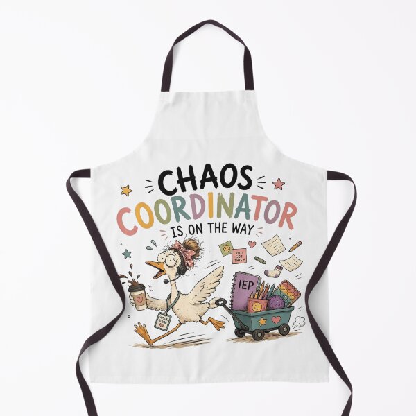 Item preview, Funny Chaos Coordinator Special Education IEP Teacher Support Squad Cartoon Duck designed and sold by DuneHaicna.