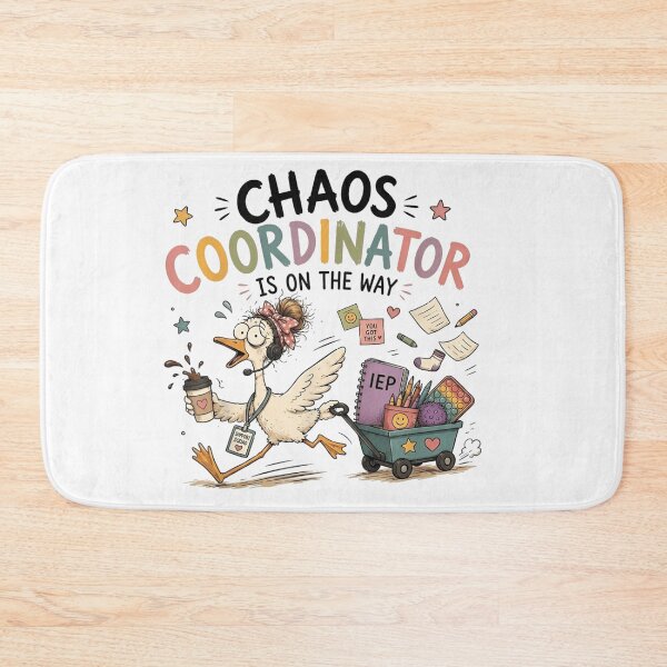 Item preview, Funny Chaos Coordinator Special Education IEP Teacher Support Squad Cartoon Duck designed and sold by DuneHaicna.