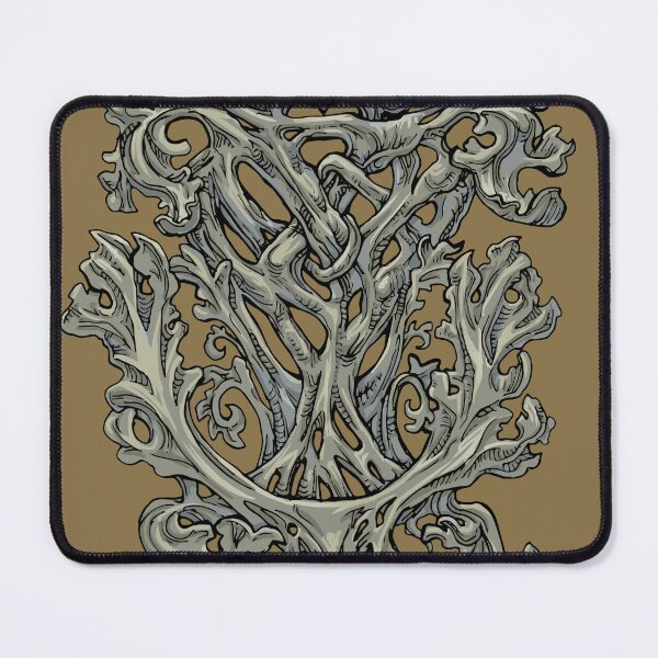 Item preview, Floral Doom - Mystical Heraldic Crest with Twisted Flowers for Medieval Fantasy & Folklore Fans designed and sold by JustasVebra.