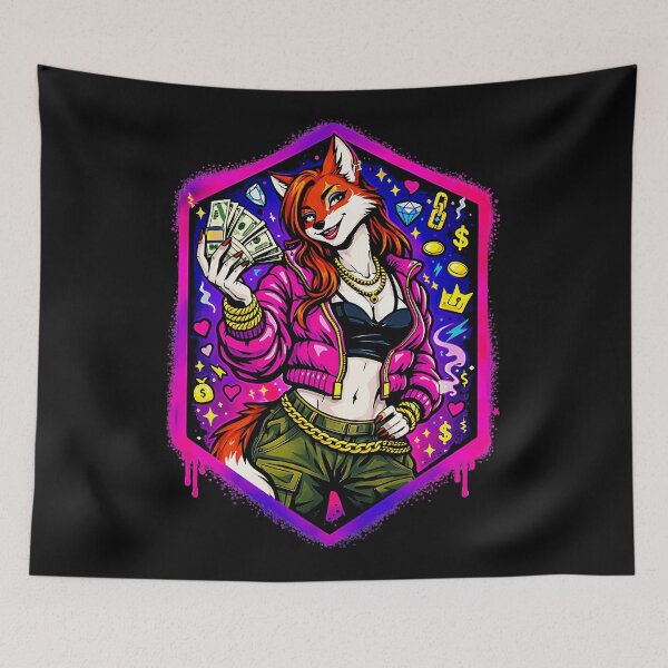 Item preview, Furry Fox Money Wealth Success designed and sold by CalyZOam99.