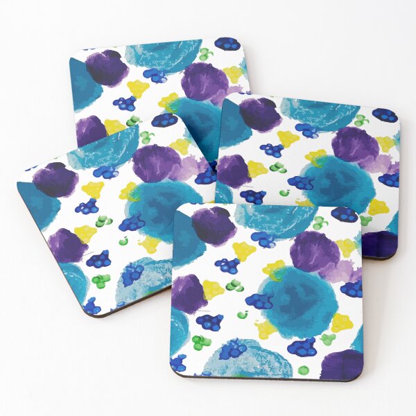 Item preview, Midnight Bloom Abstract Pattern – Blue & Purple Floral Art designed and sold by SarkisovaNune.
