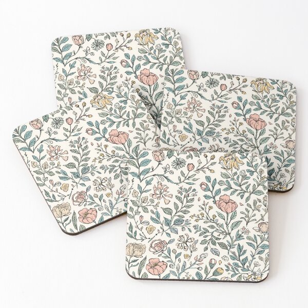 Item preview, Vintage Pastel Botanical Floral Pattern designed and sold by NuvoraNest.