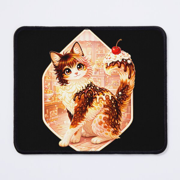 Item preview, Dessert Cat Chocolate Sundae Feline Sweet Tooth designed and sold by CalyZOam99.