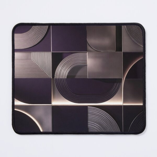 Item preview, Purple Bronze Rounded Geometric Shapes designed and sold by IntelliMindDesigns.