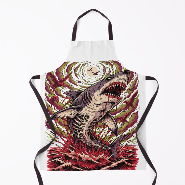 Item preview, Zombie Shark Attack Ocean Horror designed and sold by Squiggle Happy.