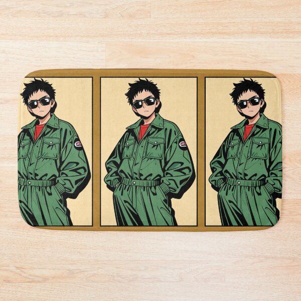 Item preview, Fashion - Man in Green Windbreaker Sunglasses Streetwear Anime designed and sold by AnimeShin.