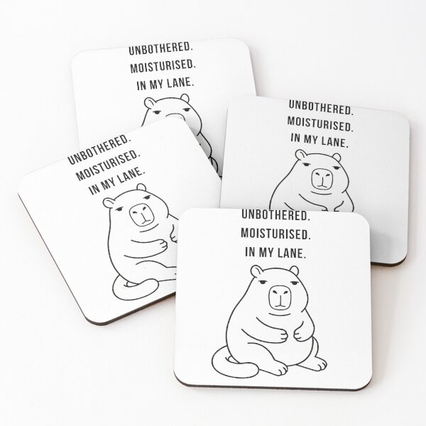 Item preview, Unbothered Moisturised In My Lane — Funny Capybara Deadpan Sarcastic Gift designed and sold by DeadpanPaws.