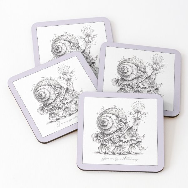 Item preview, Snail Away! designed and sold by DrolmaRinArt.