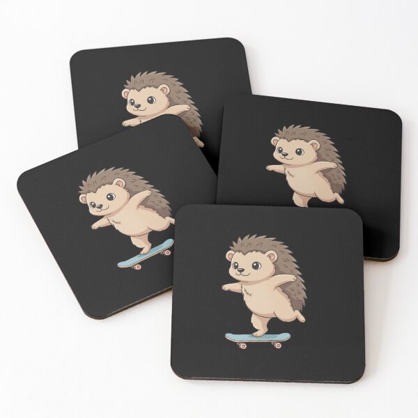 Item preview, Funny Hedgehog Skateboard Skating Zoo Boys Girls Kids designed and sold by rafaeltto.