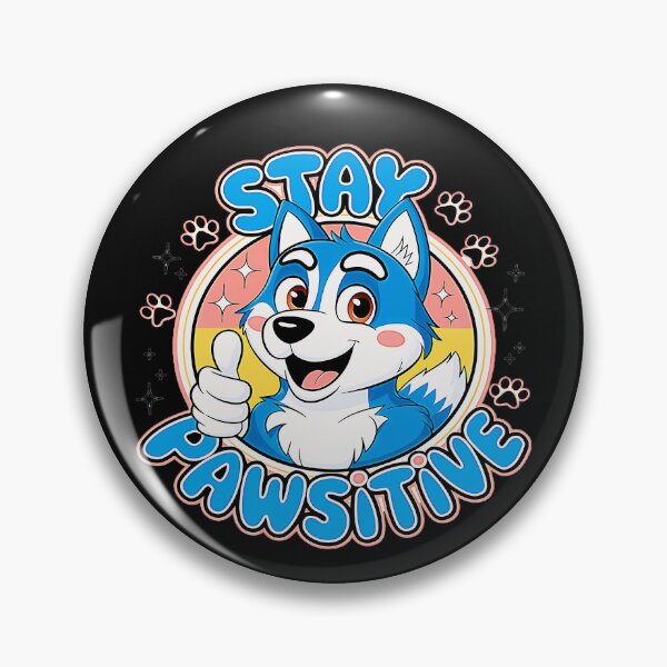 Item preview, Stay Pawsitive Husky Dog Lover Pet Owner Positive Message designed and sold by CalyZOam99.